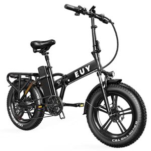 Electric Bike for Adults, 20”x4.0”Fat Tires 750w Foldable Ebikes with 48V 18Ah Removable Battery, Shimano 7 Speed Dual Shock Absorber Electric Bicycles for Urban, Beach, Snow, Off-Road