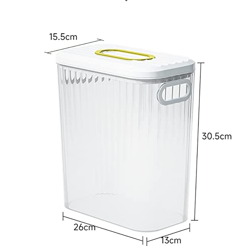 Hanging Trash Can with Lid, 3.1 Gallon Transparent Wall Mounted Garbage Can, Plastic Kitchen Compost Bin Wastebasket for Bedroom, Bathroom, Office, Cabinet Door(Green) | The Storepaperoomates Retail Market - Fast Affordable Shopping