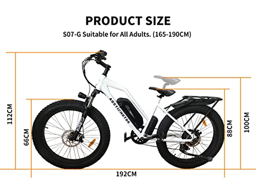 aostirmotor Electric Mountain Bike 48V13AH Removable Lithium Battery&750W Motor Throttle& Pedal Assist Fat Tire Electric Bicycle for Adults | The Storepaperoomates Retail Market - Fast Affordable Shopping