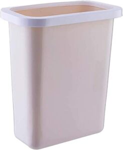 YKLL Trash Can Hanging Trash Can For Kitchen Cabinet,small Wall Mounted Trash Can,plastic Bathroom Garbage Bin Bag,waste Bin Storage Rack Space Saving Trash Bin (C 20.5×9.8×30.2cm)