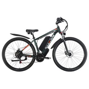EDIKANI Adult Electric Bicycles Mountain Bike 750W Motor 29 inches Commuter E-Bike, 28MPH Urban e-Bike with Removable 13Ah Battery, 21 Speed Gears with Headlight Front Suspension Dark Green