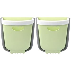 Alipis 2pcs Drawer Car Door Bins Sink Hanging Can Bucket Large Wall Household Storage for Thick Waste Folding Garbage Cabinet Trash and