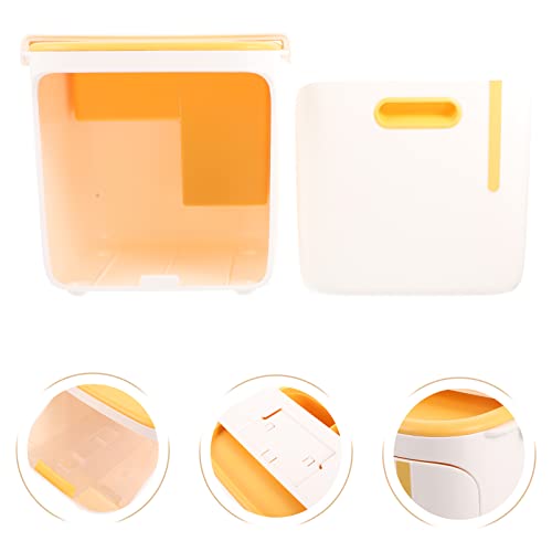Cabilock 2pcsbox Multifunctional Waste Kitchen Car Countertop Rubbish Pencil White Storage Cabinet/ with Lids Case Home Garbage Yellowish Desk Small Control Household Office for Container | The Storepaperoomates Retail Market - Fast Affordable Shopping