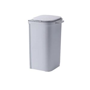 Moisture Garbage Cans for Kitchen 10L Trash Can Bathroom Wall-Mounted Trash Can Kitchen Cabinet Door Hanging Waste Bin Save Space Garbage Bin Home Dustbin Indoor Kitchen Trash Can