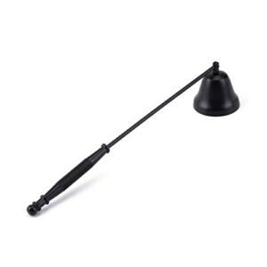 Yoption Candle Wick Snuffer, Stainless Steel Candle Extinguisher Snuffer Accessory with Long Handle for Put Out Candle Flame (Black 2)