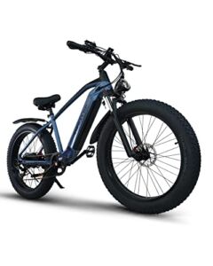 Electric Bike for Adults – 1000W Ebike with 33 MPH 60 Miles Range, 26″ x 4.0″ Off-Road Fat Tires Electric Bicycle 7 Speed E Bike 720Wh (48V15Ah) Removable Battery Electric Mountain Bike