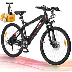 ZNH Electric Bike, 26” 350W Electric Bike for Adults, Electric Mountain Bike 20MPH Adult Ebike with Integrated Battery,Electric Bicycle Disc Brake Shimano 21-Speed Gear