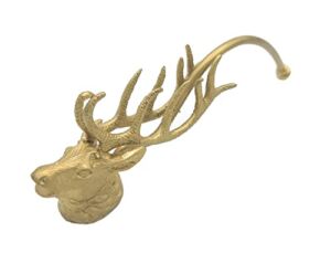 Kraken Bath Co. – Stag Candle Snuffer – Wick Snuffer, Candle Extinguisher, Candle Accessory with Long Handle for Putting Out Flames and to Extinguish Candles (Gold)