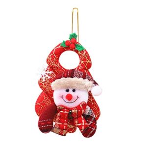 HYUIYYEAA Stained Glass Hanger Rings Christmas Tree Decorations Hanging Plush Pendants Suitable for Christmas Family Party Holiday Decorations Chandelier Crystal Garland (B, One Size)
