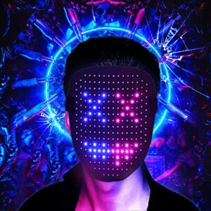 CASEIER LED Mask – 2022 Upgraded Light up Led Face Mask, Perfect Gifts for Christmas, Cosplay and Party