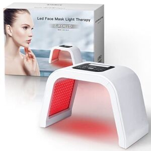 SJFEHLLD Led Face Mask Light Therapy-7 Color LED Therapy Light,Facial Skin Care Tools Home LED Light Therapy Machine，PDT Seven Color Photon Skin Care And Beauty Instrument