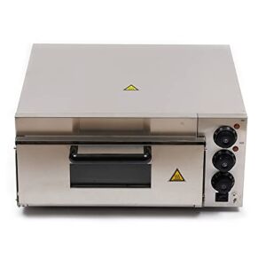 NG NOPTEG Countertop Electric Pizza Oven 110V 2000W Commercial Single Deck Layer Pizza Oven Pizza Drawer Toaster Oven Stainless Steel Pizza Maker Toaster for Home Restaurant Pizza Maker Baker Snack Oven