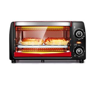 XWWDP Automatic Mini Electric Oven Household Pizza Oven Meat Grill Bread Baking Machine Kitchen Appliances (Color : Red, Size : 350 * 225 * 180mm)