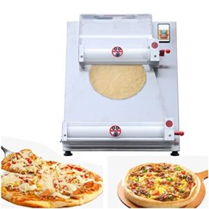 Mkyiongou 15 inch Pizza Forming Machine, Pizza Maker Machine with a 370w Motor, Pizza Thickness: 0.7-5.4mm/0.27-2.16in, Electric Pizza Oven for Bakeries, Pizzerias, Restaurants, Kitchens