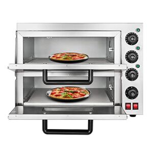 Countertop Pizza Oven, Stainless Steel Pizza Maker Multipurpose Snack Oven for Restaurant Kitchen Home Pizza Pretzels Baked Roast Yakitori