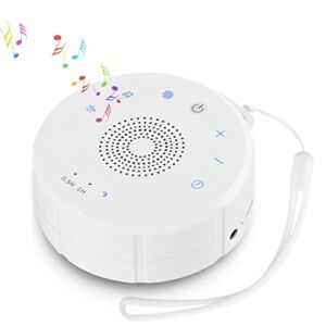White Noise Machine Portable Sleep Sound Machine for Adults, Kids, Baby, Sleep,19 Natural Soothing Sounds 3 Timers, Suit for Wired Headphone, Sound Machine for Home,Travel and Office