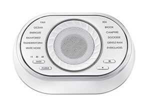 Homedics SoundSleep Ultra-Portable Rechargeable Sound Machine, Small Travel White Noise Sound Machine with 12 Relaxing Nature Sounds, Portable Sound Therapy for Home, Office, Nursery, Auto-Off Timer