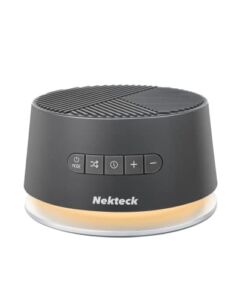 Nekteck White Noise Machine with 36 Soothing Sounds, for Sleeping and Relaxation, Night Light, Auto-Off Timer & Memory Function, Adjustable Volume for Baby, Kids, and Adults