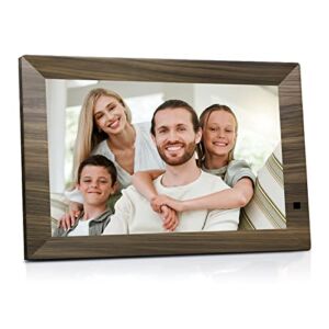 EACHPAI 10.1 Inch WiFi Digital Picture Frame, Smart Digital Photo Frame with IPS Touch Screen HD Display, 13GB Storage, Auto-Rotate, Easy Setup to Share Photos and Videos Instantly via App or Email