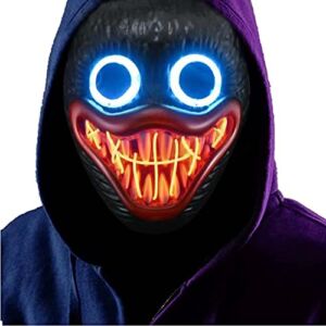Halloween LED Mask, LED Purge Mask Light Up for Halloween Decorations and Festival Cosplay, for Men Women Kids