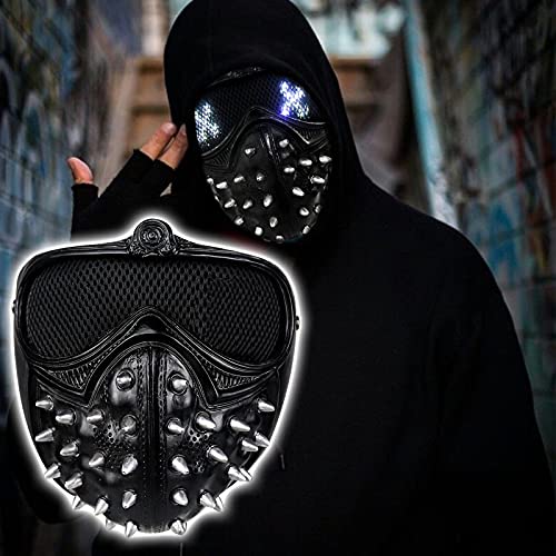 Watch Dogs Mask Wrench Marcus Legion LED 25 Expression Change Cosplay Halloween Prop Resin (Expression Change) | The Storepaperoomates Retail Market - Fast Affordable Shopping