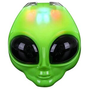 ArtCreativity Light-Up Flip Alien Mask, Halloween Martian Face Mask with Multiple Flashing Modes and Adjustable Strap, LED Scary Mask for Kids, Fun Halloween Costume Accessories, Great Gift Idea