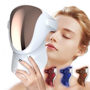 Aphrona® Halo Led Light Therapy Face LED Light Therapy skin care Photon Mask, Blue Light Red Light for Acne Treatment Fine Line Wrinkle Removal