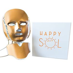 Happy Sol Light Therapy Face Mask – 7 Color Light Therapy Lamp for Facial Skin Care – Facial Treatments & Masks, Facial Massager for Face Lift, Skincare Tools for Face, Red Light Therapy Mask