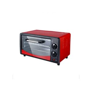 MEIERYA 12L Mini Electric Baking Oven Home Pizza Oven Baking Tools For Cakes Chicken Wing Temperature Control Timing（red）