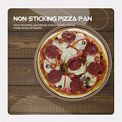 Hemoton Pizza Pan with Holes Carbon Steel Round Pizza Crisper Pan for Oven Pizza Baking Tray Bakeware for Home Restaurant Kitchen 28cm Gold | The Storepaperoomates Retail Market - Fast Affordable Shopping