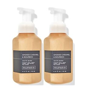 Bath and Body Works Smoked Caramel Bourbon Gentle Foaming Hand Soap 8.75 Ounce 2-Pack (Smoked Caramel Bourbon)