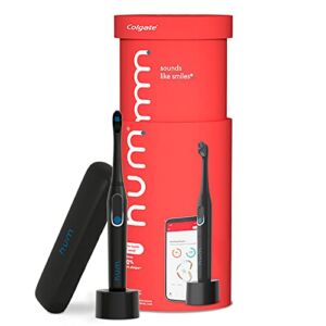 hum by Colgate Black Electric Toothbrush for Adults, Rechargeable Smart Sonic Toothbrush, Black