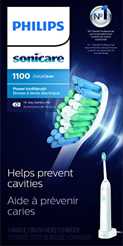 Philips Sonicare DailyClean 1100 Rechargeable Electric Power Toothbrush, White, HX3411/04 | The Storepaperoomates Retail Market - Fast Affordable Shopping