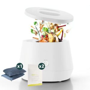 Lomi Bundle | Smart Waste Kitchen Composter + 90 Cycles of Lomipods | Turn Waste to Compost with a Single Button with Electric Countertop Compost Bin by Pela Earth