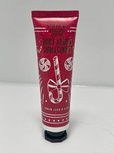 Bath and Body Works Christmas Candy Cane Hand Cream 1 Ounce Travel Size Lotion Pink Candy Label