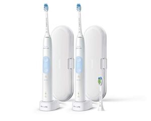 Sonicare Protective Clean Rechargeable Toothbrushes 2 Handless 3 Brush Heads & 2 Travel Case & 2 Chargers