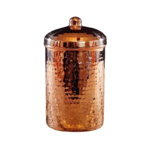 Sertodo Copper Kitchen Compost Canister | Heavy Gauge, Hand Hammered, 100% Pure Copper | Stylish and Sustainable | 7.5 inch, 2 qt
