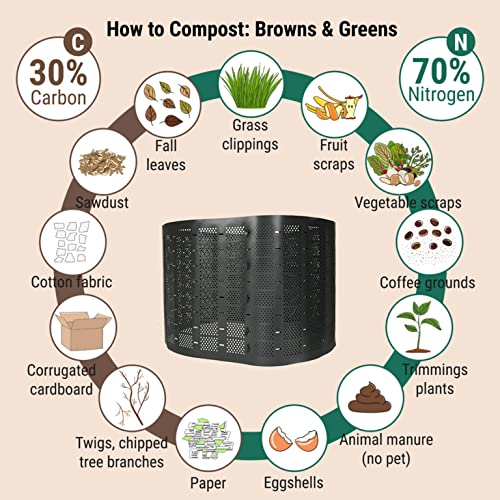 SIMPO 500 Gallon Composter Expandable Backyard Outdoor Compost Bin Easy Setup Large Capacity High Efficiency Fast Compost Maker (500 Gallons) | The Storepaperoomates Retail Market - Fast Affordable Shopping