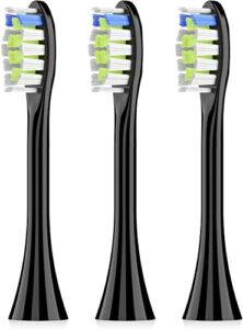 Sonic Electric Toothbrush Set with 11 Brush Heads, 5 Modes & 3 Intensity, USB C Fast Charge 90 Days Battery Life, Black Toothbrushes