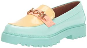 Circus by Sam Edelman Women’s Deana Loafer, Iced Mint/Pineapple Yellow, 10