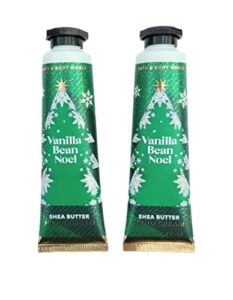 Bath & Body Works Shea Butter Hand Cream Travel Size1.0 Fluid Ounce, 2-Pack (Vanilla Bean Noel)