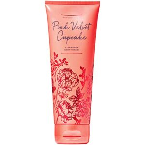 Bath and Body Works Pink Velvet Cupcake Body Cream 8 Ounce Fall 2019 Collection