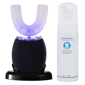 Automatic Toothbrush 360° Electric Sonic Toothbrush Kit with LED Light, Teeth Whitening