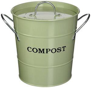 Exaco Trading Co. CPBG 01 Exaco 2-in-1 Indoor Compost Bucket, 1 Gallon, Green