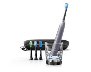 Philips Sonicare DiamondClean Smart 9500 Series Rechargeable Electric Power Toothbrush with Charging Travel Case, Complete Oral Care, Grey, Frustration Free Packaging, HX9924/37