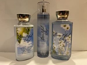 Bath & Body Works Beautiful Day Body Set | Shower Gel, Body Lotion & Fragrance Mist (Beautiful Day)