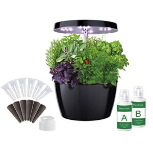 Hydroponics Growing System, 6 Pods Indoor Herb Gardening System with LED Grow Lights, Automatic Timer and Pump, Hydroponic Plant Germination Kits for Vegetable/Lettuce