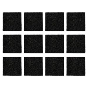 YARNOW 12pcs Compost Bin Filters Extra Thick Activated Carbon Kitchen Compost Filters Refill Replacement Filters Odor Absorbing Charcoal Filters Square
