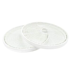 NESCO TR-2 White Plastic Round 15 1/2″ Add-A-Trays, to fit 1000 Series Food Dehydrators, 2 Pack