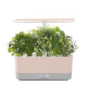 AeroGarden Harvest Slim with Gourmet Herb Seed Pod Kit – Hydroponic Indoor Garden, Pink Rose Quartz